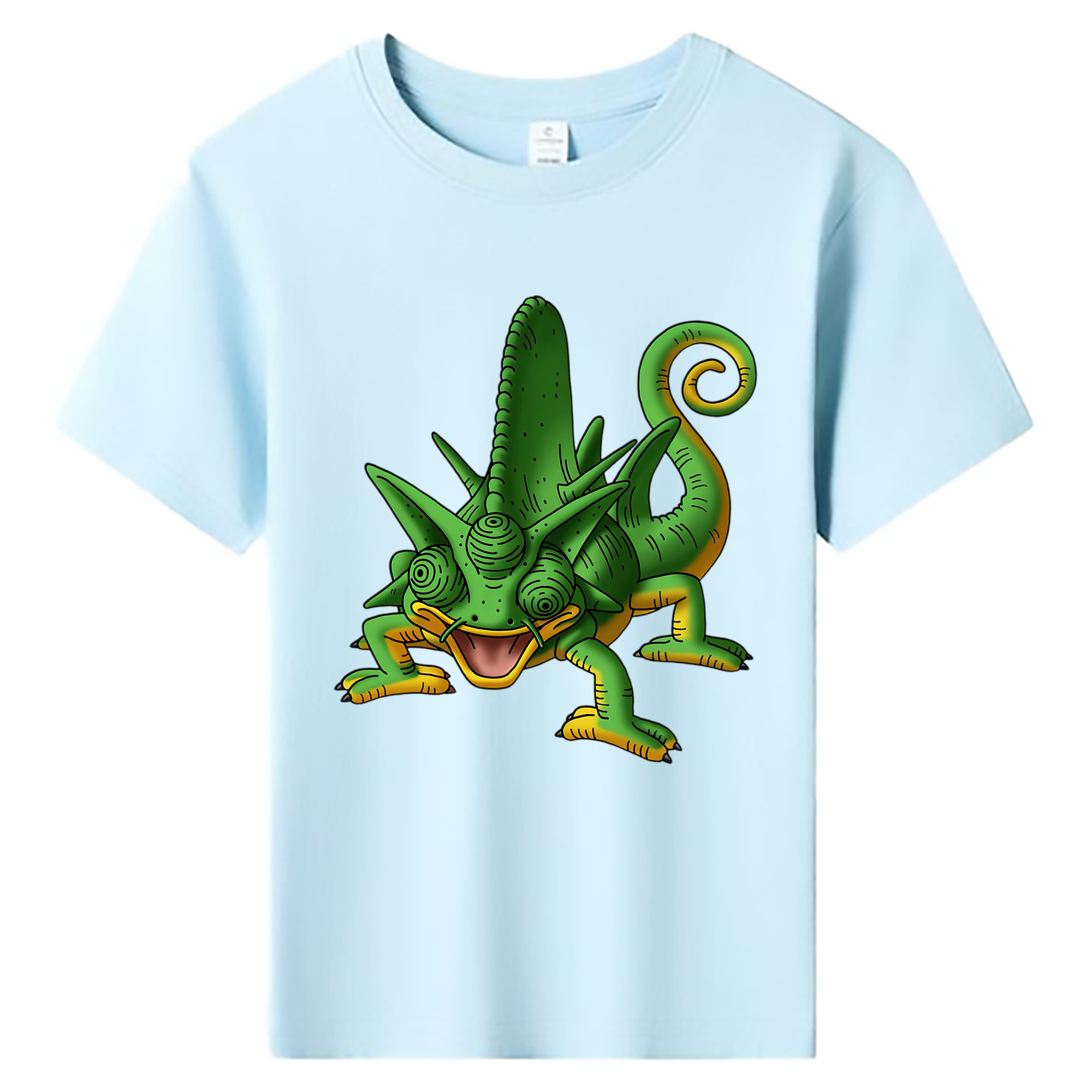 （画像用） ドラゴンクエスト Doragon Kuesuto Dragon Quest 綿100％キッズTシャツ（フロントプリント）
